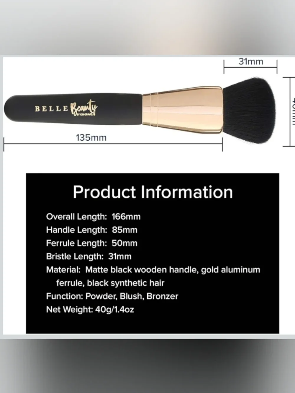 Belle Beauty by Kim Gravel impressive powder
